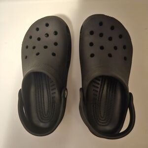 Crocs Kid's Classic Black Clogs - Size 2
